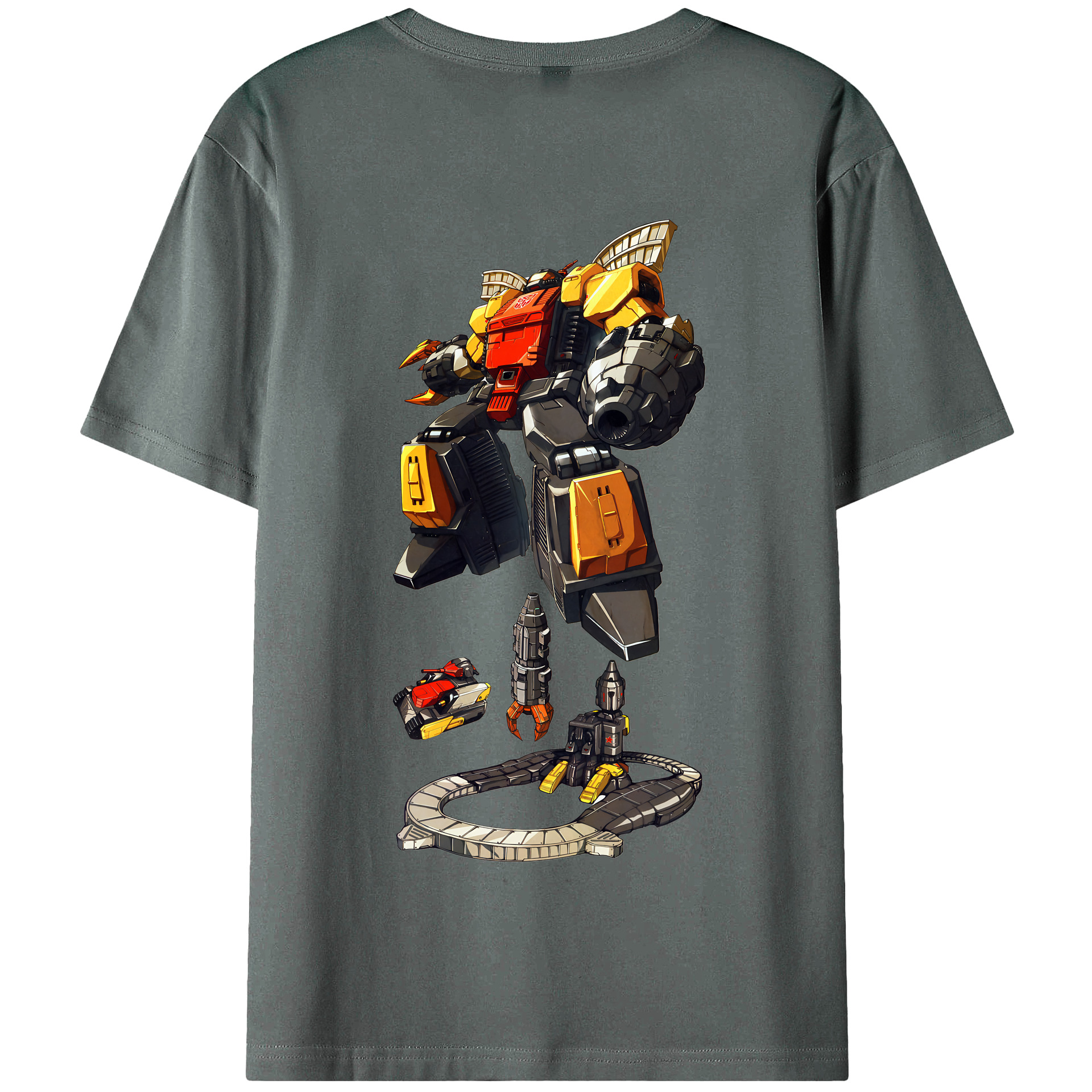 （画像用） Transformers トランスフォーマー 綿100％半袖Tシャツ（背面プリント）